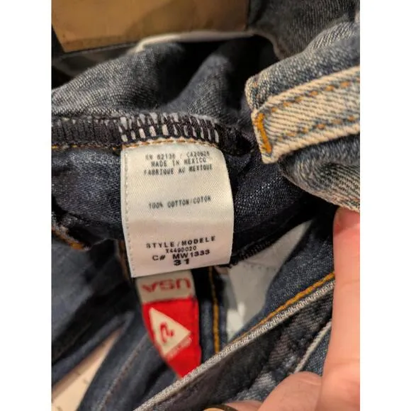 Guess Men's Straight Authentic Denim Jeans Vintage Deadstock Size 31x33
