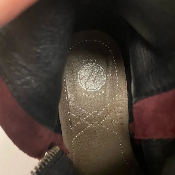 H by Hudson England east 1990 Crafted Portugal Made OxBlood Leather Boots