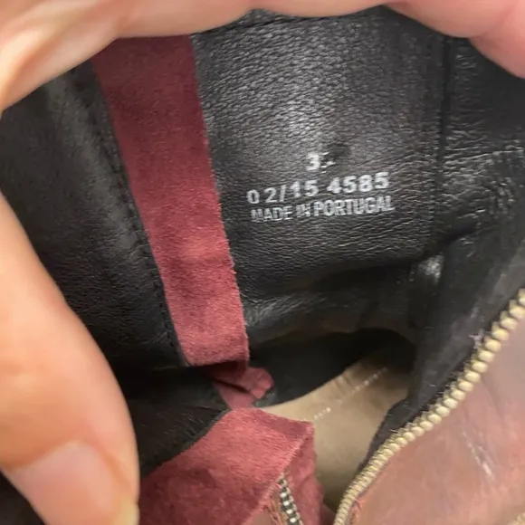 H by Hudson England east 1990 Crafted Portugal Made OxBlood Leather Boots