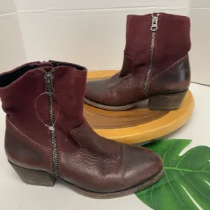 H by Hudson England east 1990 Crafted Portugal Made OxBlood Leather Boots