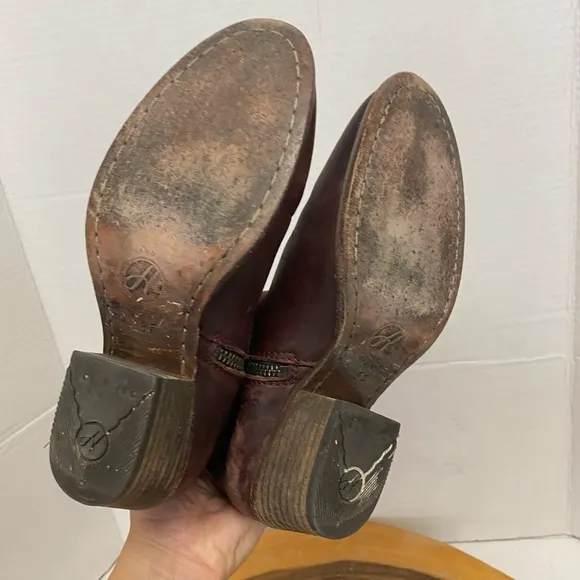 H by Hudson England east 1990 Crafted Portugal Made OxBlood Leather Boots