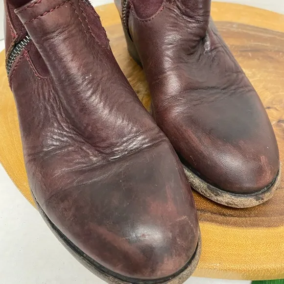 H by Hudson England east 1990 Crafted Portugal Made OxBlood Leather Boots