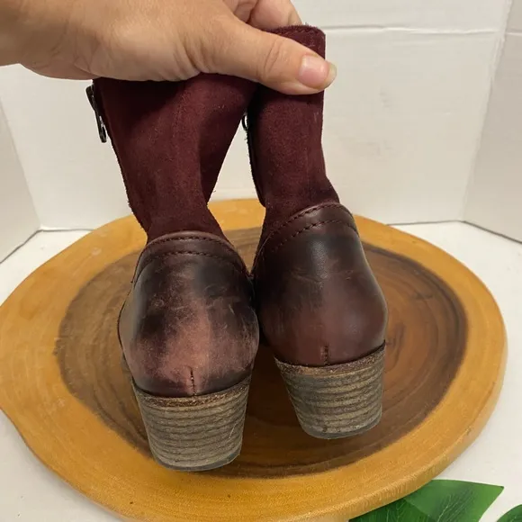 H by Hudson England east 1990 Crafted Portugal Made OxBlood Leather Boots