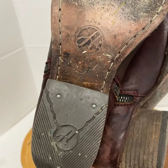 H by Hudson England east 1990 Crafted Portugal Made OxBlood Leather Boots