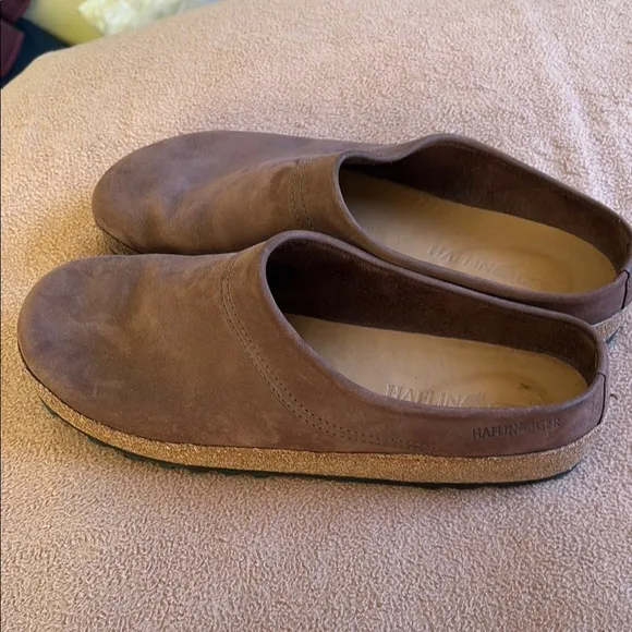 Haflinger Men's Brown Slip-On Shoes 11