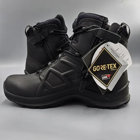 Haix Black Eagle Tactical 2.0 Gtx Mid  Side Zip Boots Size 6 M Unisex