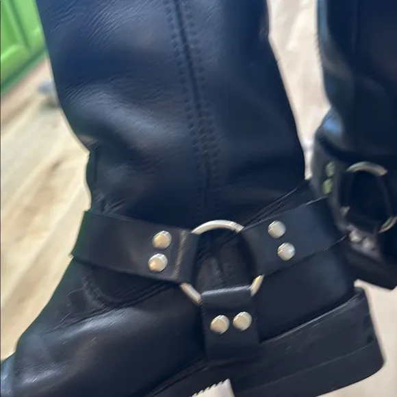 Harley Davidson Black Leather Men's Boots