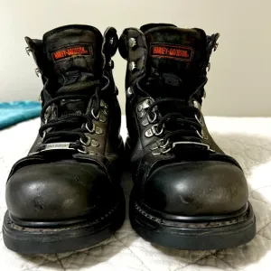 Harley Davidson Dipstick Boots 91610 Motorcycle Riding Shoes Men’s Size 8.5