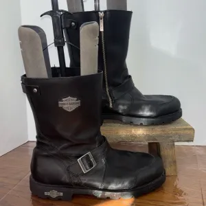 Harley Davidson Wolverine Radcliffe engineer black boots. Size 12. EUC.