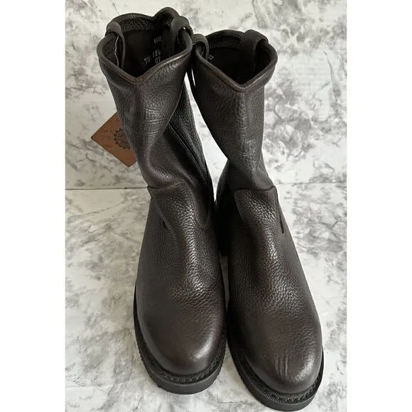 Harley Davidson‎ Womens Size 7 W Brown Leather Boots New