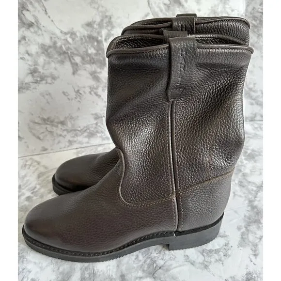 Harley Davidson‎ Womens Size 7 W Brown Leather Boots New