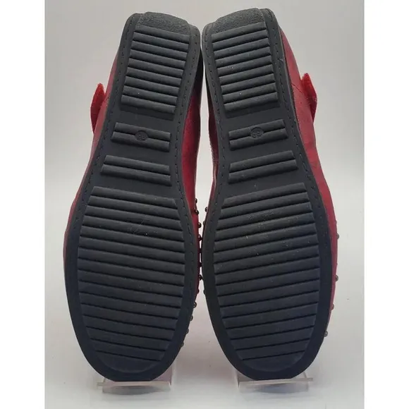 Helle Comfort Red Mary Jane Style Flats Lisboa Red C17701  Size 38 EUR 7 US