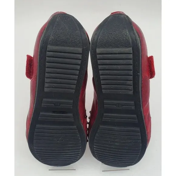Helle Comfort Red Mary Jane Style Flats Lisboa Red C17701  Size 38 EUR 7 US