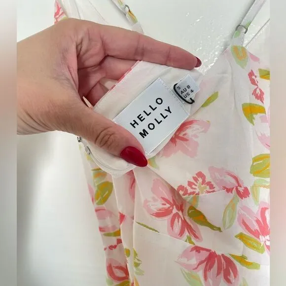HELLO MOLLY SKIPPING FIELDS MAXI DRESS WHITE
