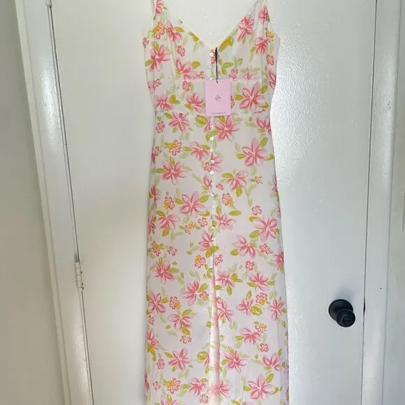 HELLO MOLLY SKIPPING FIELDS MAXI DRESS WHITE
