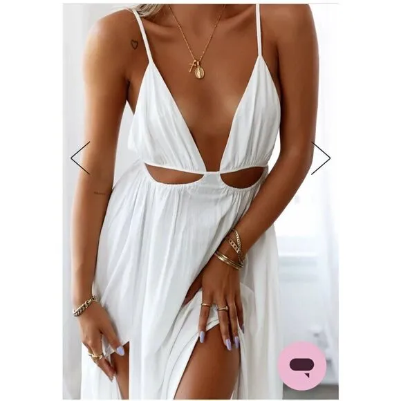 Hello Molly Soft Breeze Maxi Dress White