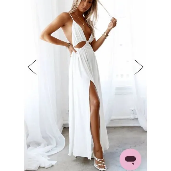 Hello Molly Soft Breeze Maxi Dress White