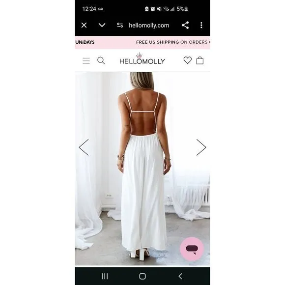 Hello Molly Soft Breeze Maxi Dress White