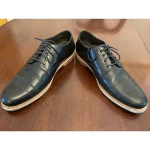 Helm Bradley Derby Shoes Mens US 14M 23822 Black Leather Cap Toe Made In Brazil