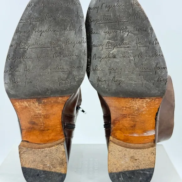 Henry Beguelin Leather Zip Up Boots