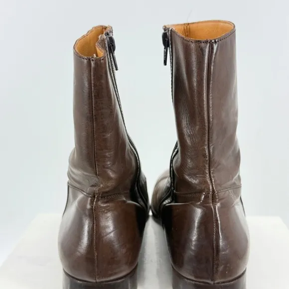Henry Beguelin Leather Zip Up Boots