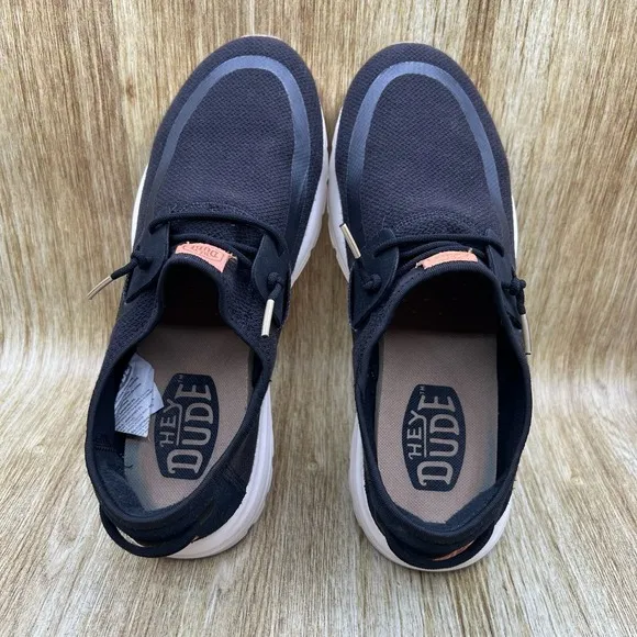 Hey Dude Shoes Sirocco Men's Size 11 M Neutrals Black Slip On Shoes Casual Boat