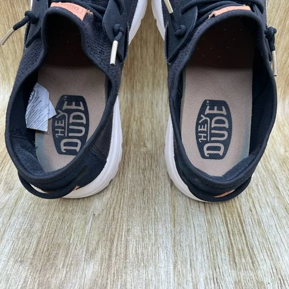 Hey Dude Shoes Sirocco Men's Size 11 M Neutrals Black Slip On Shoes Casual Boat