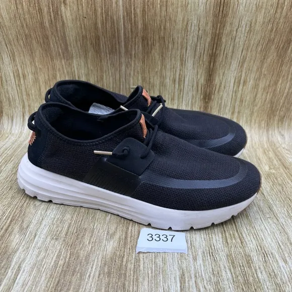 Hey Dude Shoes Sirocco Men's Size 11 M Neutrals Black Slip On Shoes Casual Boat
