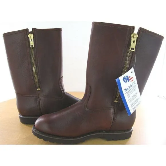 Hitchcock Mens Zip Wellington Boot Style 484 Brown