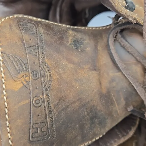 Hogan Brown Leather Boots Made In Italy 8.5