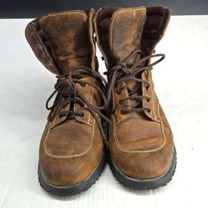 Hogan Brown Leather Boots Made In Italy 8.5