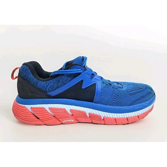 Hoka One Gaviota 2 Men's Size 11 Blue Orange White Running Shoes Sneakers