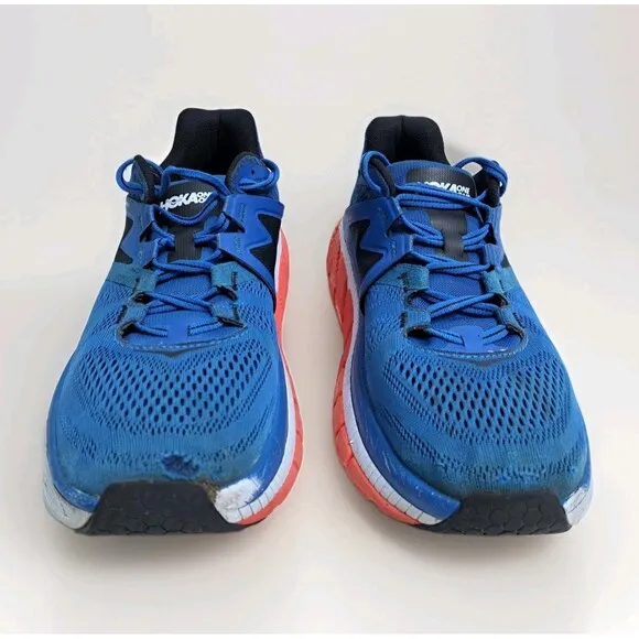 Hoka One Gaviota 2 Men's Size 11 Blue Orange White Running Shoes Sneakers
