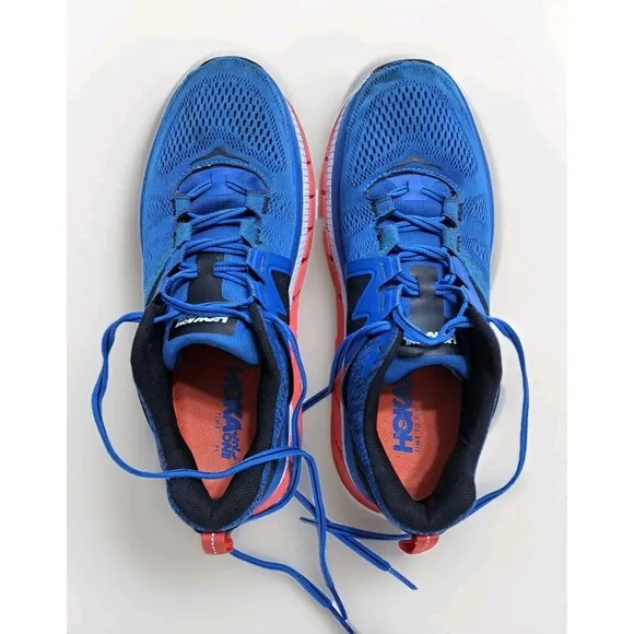 Hoka One Gaviota 2 Men's Size 11 Blue Orange White Running Shoes Sneakers