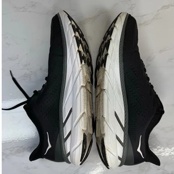 Hoka One One Black Clifton 7 Running Shoes Athletic Shoes Men's 12 Black