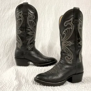 Hondo Boots Black Leather