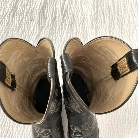 Hondo Boots Black Leather