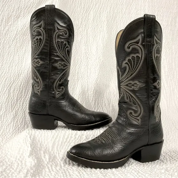 Hondo Boots Black Leather