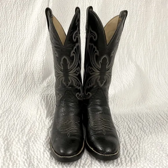 Hondo Boots Black Leather