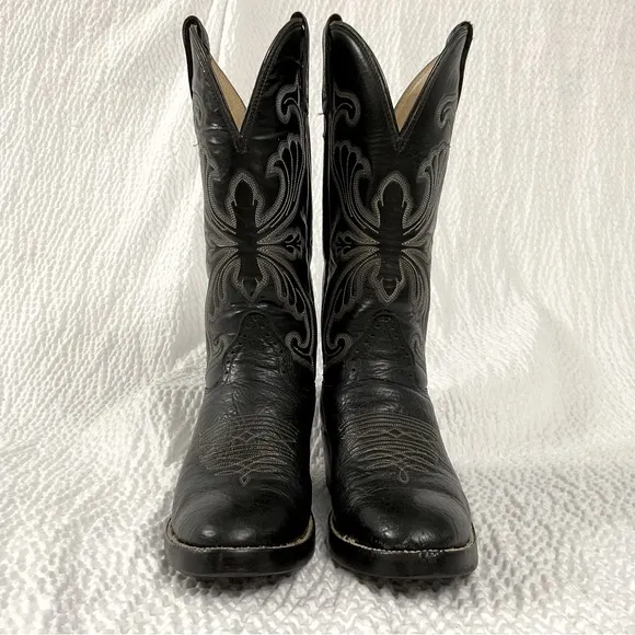 Hondo Boots Black Leather