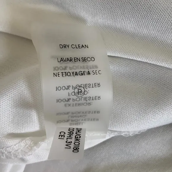 🎉HP🎉 Calvin Klein Sz 6 Women Grey &amp; White Floral Tropical Sleeveless Dress EUC
