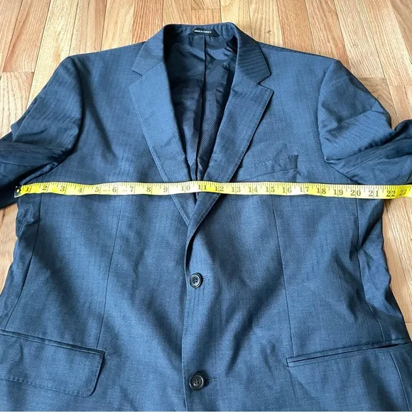 Hugo Boss Blazer Mens 44R Blue 100% Wool Sport Coat Jacket The James Super 120