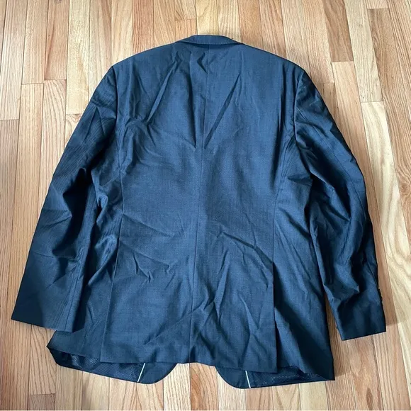 Hugo Boss Blazer Mens 44R Blue 100% Wool Sport Coat Jacket The James Super 120