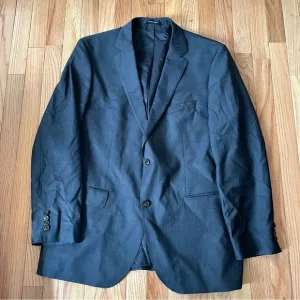 Hugo Boss Blazer Mens 44R Blue 100% Wool Sport Coat Jacket The James Super 120