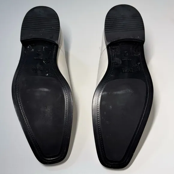 Hugo Boss ‘Ringhio’ apron toe derby dress shoe, white, size 8.5