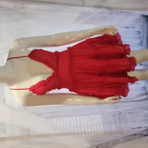 HUMAN ERROR DRESS RED