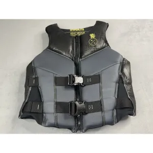 HyperLite Wake Co Life Jacket Adult Medium Black Water Sports Vest Swim Boat 70