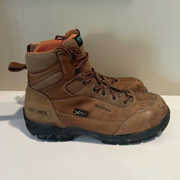 HYTEST Boots Men's 12‎ M Waterproof Brown leather work Electrical