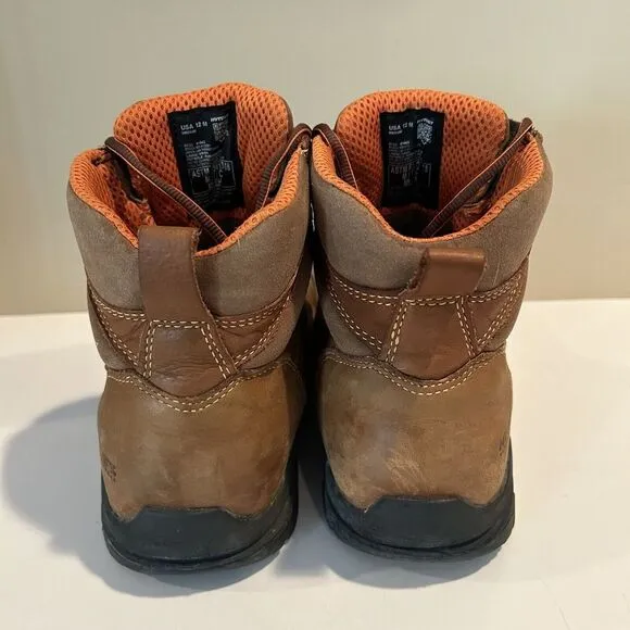 HYTEST Boots Men's 12‎ M Waterproof Brown leather work Electrical