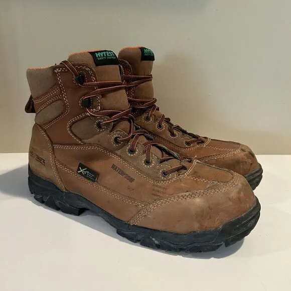 HYTEST Boots Men's 12‎ M Waterproof Brown leather work Electrical